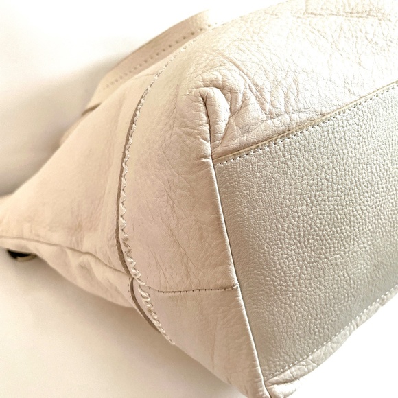 😍🌻 THE SAK   Tote Shoulder Handbag in Ivory White Genuine Leather - Picture 11 of 13